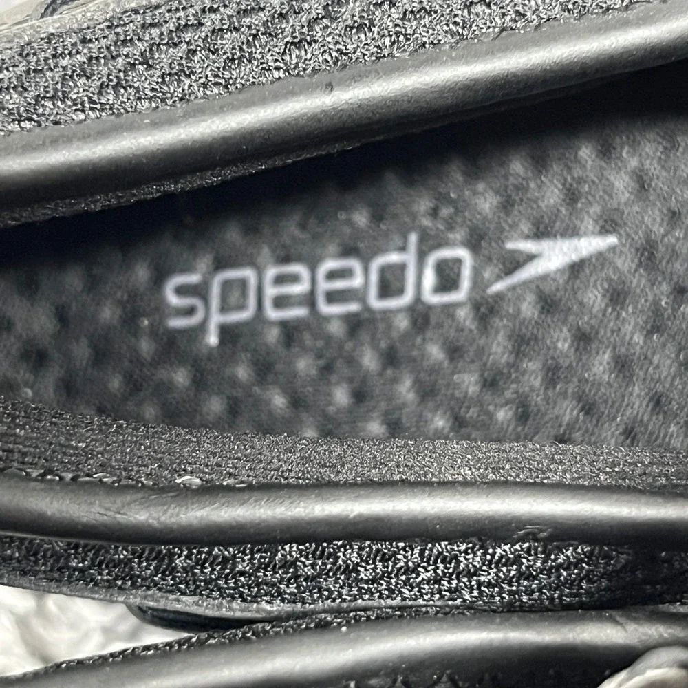 Speedo Port Shoe Mens 11 Grey Perforated Slip On Water Sneakers